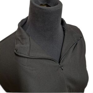 Shadow Sport Fitted Mock-Neck Quarter Zip Athletic Sport Jacket Black Size M NEW